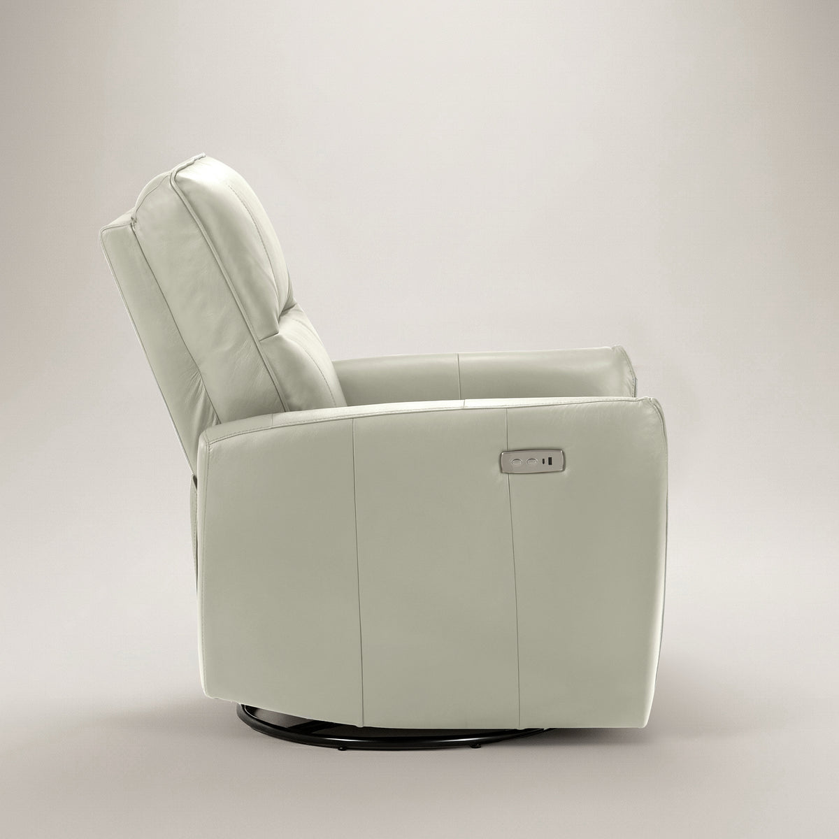 GALANO Genuine Leather Power Swivel Glider Recliner, 31.5 in,  1 Chair