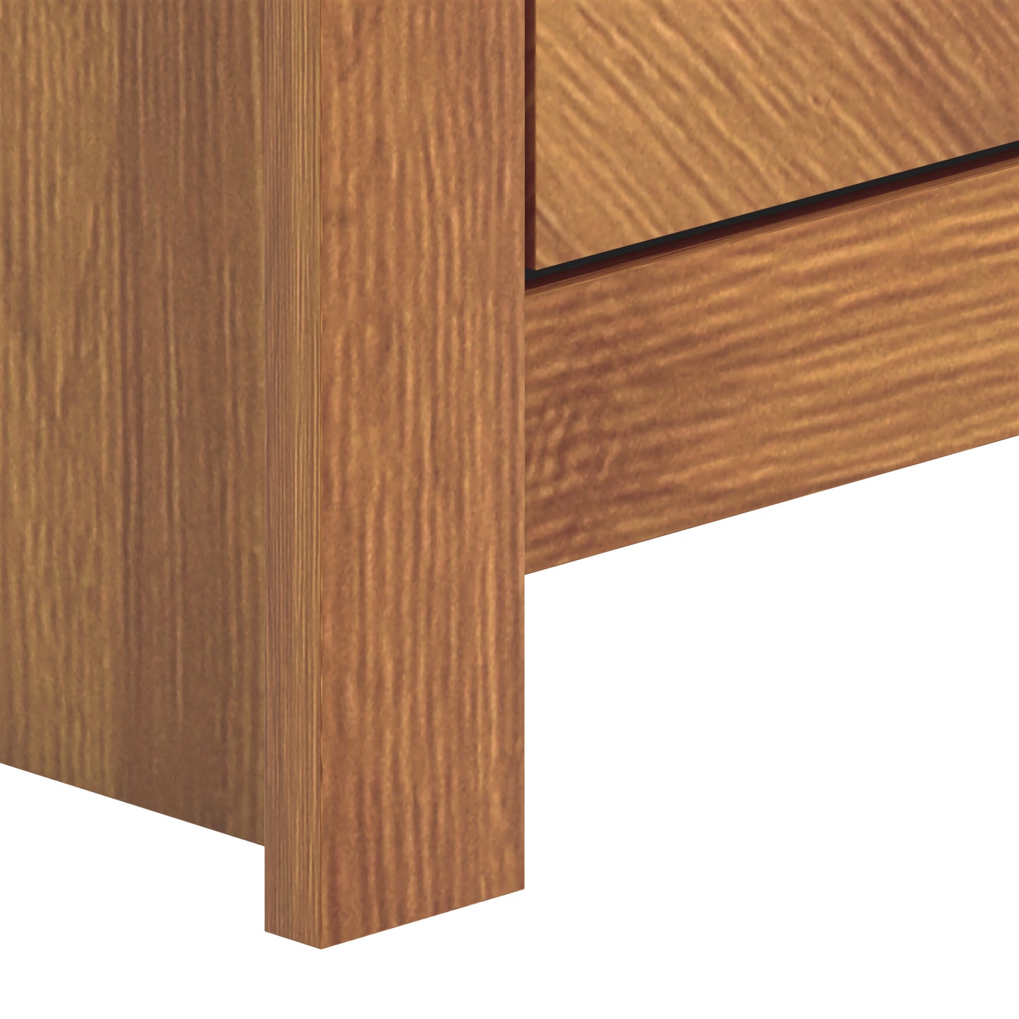 Galano sideboard with chevron-pattern doors 44.3" W × 15.8" D × 30" H
