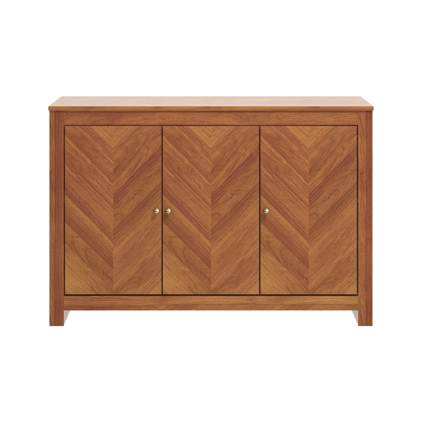Galano sideboard with chevron-pattern doors 44.3" W × 15.8" D × 30" H